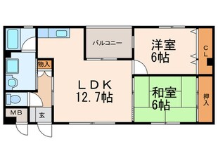 メゾンカトレアの物件間取画像